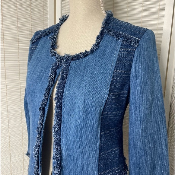 Kobi Halperin Denim Blazer Jacket - Picture 2 of 7